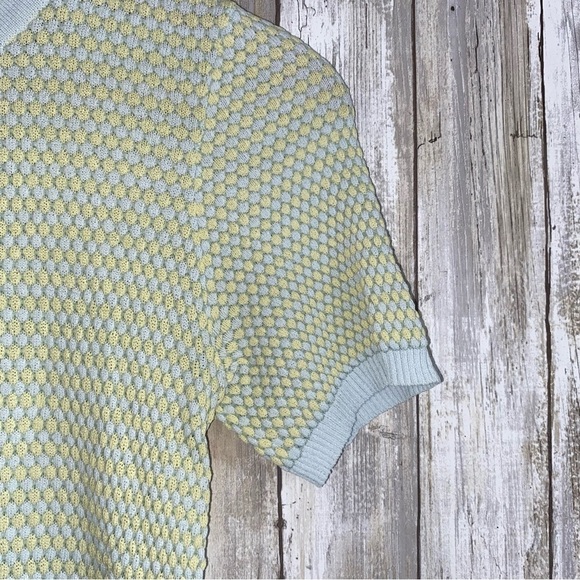 Zara Yellow & Blue Knit Tee - Picture 2 of 4